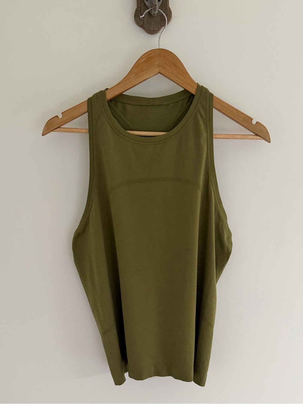 Lululemon Swiftly Tech Racerback Dark Olive Tank Size 10